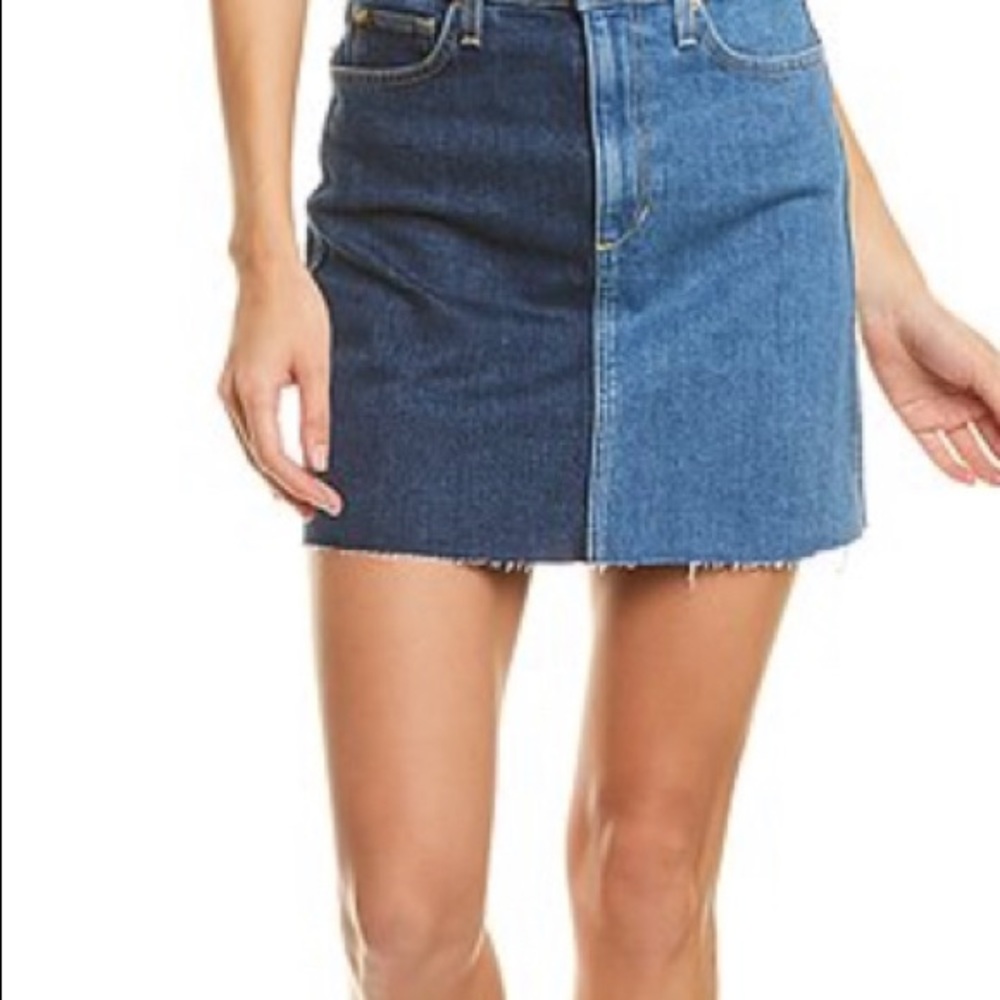 HIGH RISE TWO TONE SKIRT